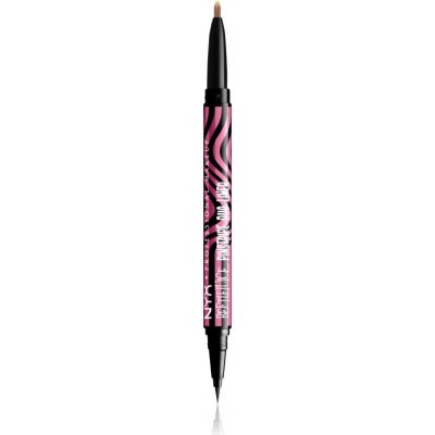 NYX Professional Makeup Beetlejuice Pinstripe Duo Liner oční linky 2 v 1 01 Pink Chrome 0,5 ml – Zboží Dáma