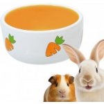 Aniland Keramická miska s mrkvičkami bílá 300 ml – Zboží Dáma