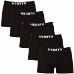 Nedeto 5PACK pánské boxerky černé 5NDTB001-brand – Zbozi.Blesk.cz