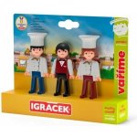 EFKO Igráček TRIO Vaříme Kuchař kuchařka číšník – Zboží Dáma