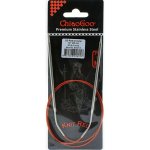 ChiaoGoo Knit Red ergonomické fixní kruhové jehlice 80 Cm 4mm – Sleviste.cz