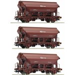 Roco H0 3-dílný set výsypných vozů Tdns ČD Cargo 6600078 – Zboží Mobilmania