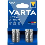 Varta Ultra Lithium 4ks AAA 6103301404 – Hledejceny.cz