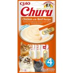Churu Cat Chicken with Beef & Cheese 4 x 14 g – Zboží Mobilmania