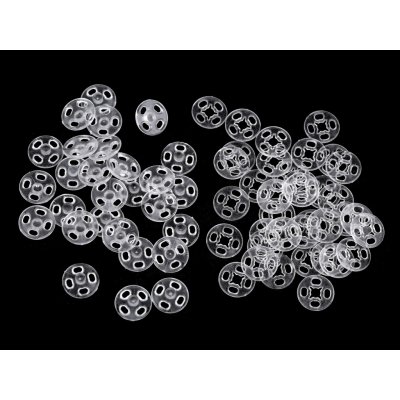 Plastové patentky / stiskací knoflíky transparentní Ø10 mm Varianta: transparent, Balení: 10 pár – Hledejceny.cz