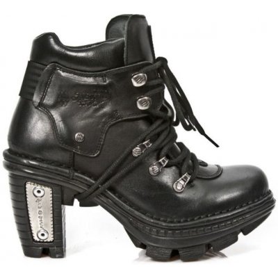 New Rock Itali Negro boty na podpatku černá – Zboží Mobilmania