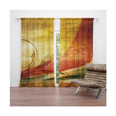 Sablio Závěs Retro motiv: 2ks 140x250cm – Hledejceny.cz