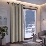 Termoizolační blackout závěs POLAIRE béžový 140 × 260 cm na kroužky – Hledejceny.cz