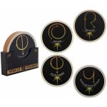CurePink Set 4 ks tácků pod sklenice Harry Potter Kouzla 9 x 9 cm – Hledejceny.cz