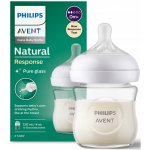 Avent Philips láhev Natural Response skleněná transparentní 120 ml – Zbozi.Blesk.cz