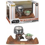 Funko Pop! 390 Star Wars The Mandalorian Mandalorian & The Child Baby Yoda 15 cm – Hledejceny.cz