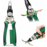 Krimpovací kleště na odizolování kabelů PowerPliers zelené 8v1 – Zboží Dáma