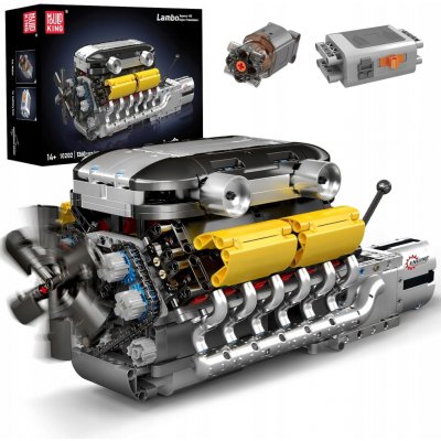 Mould King 10202 Automobilový 12válcový motor LAMBO V12 s převodovkou – Hledejceny.cz