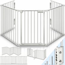 KIDUKU Krbová bezpečnostní brána 300 cm šedá