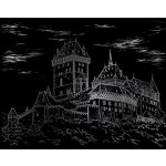 Artlover škrabací obrázek stříbrný Karlštejn – Zboží Dáma