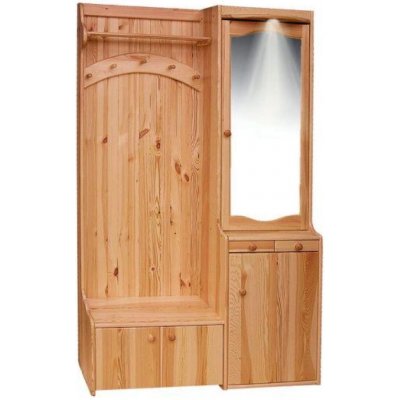 Nábytek z lesa Předsíňová stěna Western 01 masiv borovice 125/200/35 (š/v/h) – Hledejceny.cz