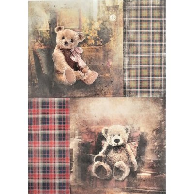 Itd. Collection Rýžový papír Vánoční Medvídci A4 – Sleviste.cz