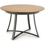 Halmar Kulatý rozkládací jídelní stůl Moretti dub zlatý antracit – Zboží Mobilmania