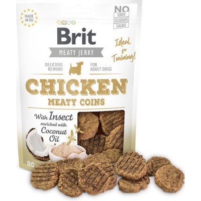 Brit Jerky Chicken with Insect Meaty Coins 200 g – Zbozi.Blesk.cz