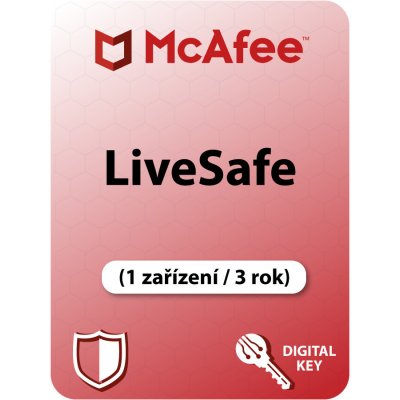 MCAFEE LIVESAFE 1 lic. 3 ROKY (MLS-3Y1D) – Sleviste.cz