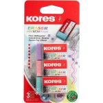 KORES KE30 40 x 21 x 10 mm, barevný mix pastel - balení 3 ks – Zboží Dáma