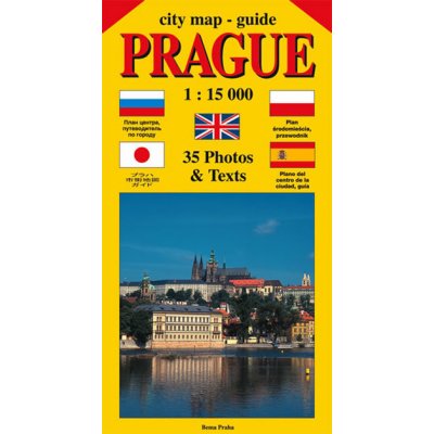 City map - guide PRAGUE 1:15 000 (angličtina, ruština, španělština, polština, japonština) - Jiří Beneš – Hledejceny.cz