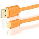 usb kabel Axagon BUMM-AM20QO Micro USB, 2A, 2m, oranžový