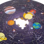Bigjigs Toys Kulaté podlahové puzzle Sluneční soustava 50 dílků – Zboží Dáma