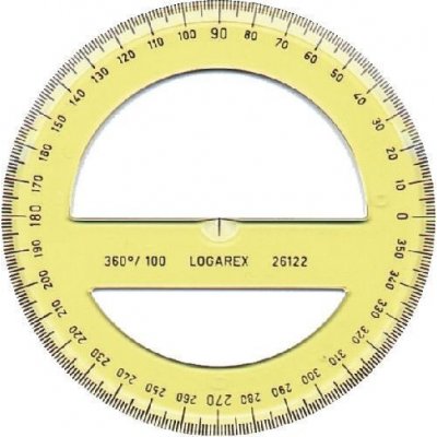 Koh-i-noor Úhloměr 360/100 746278 čirá – HobbyKompas.cz