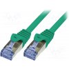 síťový kabel Logilink CQ3085S Patch, S/FTP, 6a, licna, Cu, LSZH, 7,5m, zelený