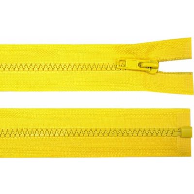 Kostěný zip šíře 5 mm délka 80 cm bundový 110 žlutá – Hledejceny.cz
