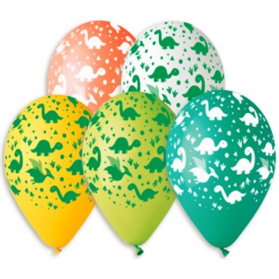 Gemar Balloons Latexový balonek s potiskem Dinosauři – Zboží Mobilmania