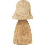 Přírodní dřevěná dekorace houba Mushroom S - Ø 15*32 cm - J-Line by Jolipa – Hledejceny.cz