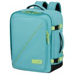 American Tourister TAKE2CABIN Batoh Modrý Dusty Turquoise/Lime 38L – Zboží Dáma