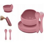 PETITE&MARS Set jídelní silikonový TAKE&MATCH Dusty Pink 6m+ 3 ks – Hledejceny.cz