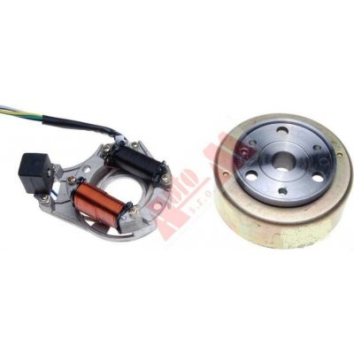 stator zapalování + rotor 4T motory 2 cívky - 5 kabelů 139FMB 50 4T AC – Hledejceny.cz