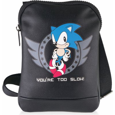 Abystyle taška přes rameno Sonic Too Slow černá – Zboží Mobilmania