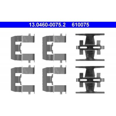 Sada příslušenství, obložení kotoučové brzdy ATE 13.0460-0075.2 | Zboží Auto