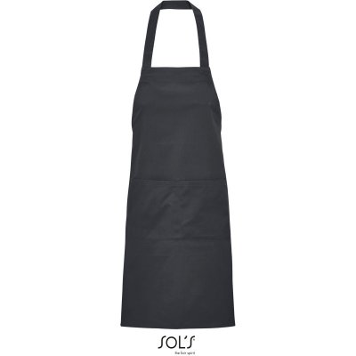 SOL's Collection Zástěra Gamma s laclem bio COT25356967099-dark grey Šedá tmavá – Hledejceny.cz