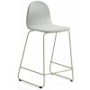 Jídelní židle AJ Produkty Gander výška sedáku 630 mm polstrovaná zelenošedá