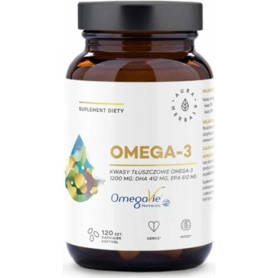 Aura Herbals Omega-3 1200 mg 120 měkkých gelů – Hledejceny.cz