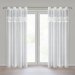 EUROFIRANY ZÁCLONA NA KROUŽCÍCH ARTEMIDA 140X250 CM BÍLÁ – Hledejceny.cz