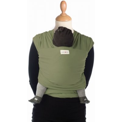 Babylonia šátek Tricot Slen Organic Olive zelená – Zboží Dáma