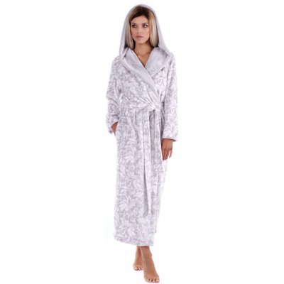 Vestis dámský župan dlouhý 3956 Flora 9103 dove grey šedá – Zboží Dáma