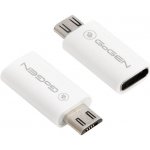 GoGEN MICUSBCMF01 micro USB (M) / USB-C (F), bílý – Hledejceny.cz
