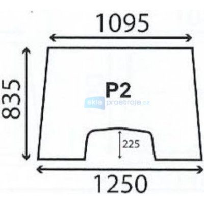 marteo Přední sklo Massey Ferguson - 350 355 360 362 – Hledejceny.cz