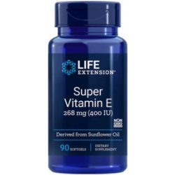 Life Extension Super Vitamin E 90 gelové tablety, 268 mg 400 IU