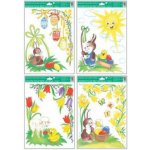 Okenní folie rohová tradiční velikonoční motivy 37x26cm – Hledejceny.cz