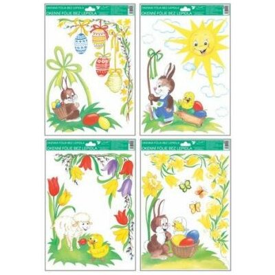 Okenní folie rohová tradiční velikonoční motivy 37x26cm – Hledejceny.cz
