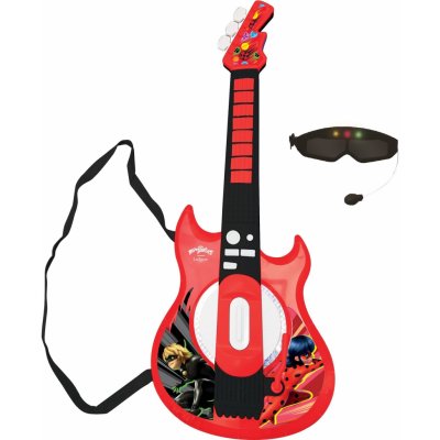 Lexibook Miraculous Elektronická světelná kytara s mikrofonem ve tvaru brýlí